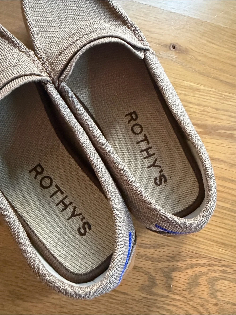 Rothy's Men’s Brown Herringbone Loafers, 9.5